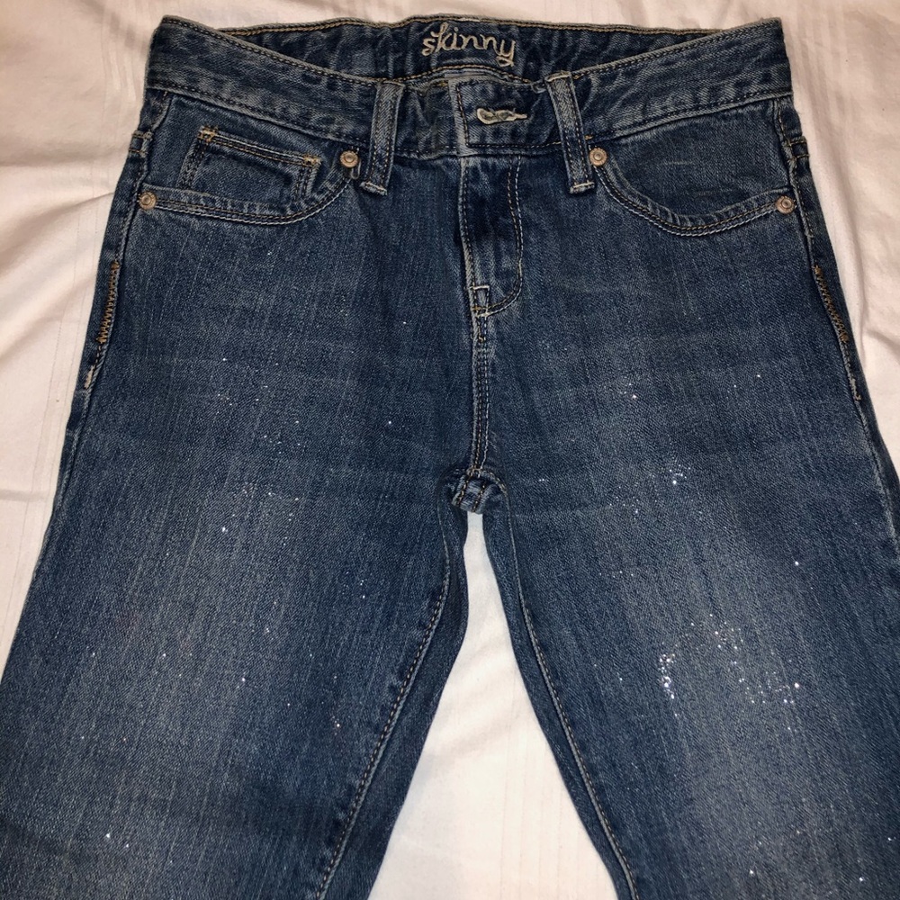 Girls Glitter Skinny Jeans
